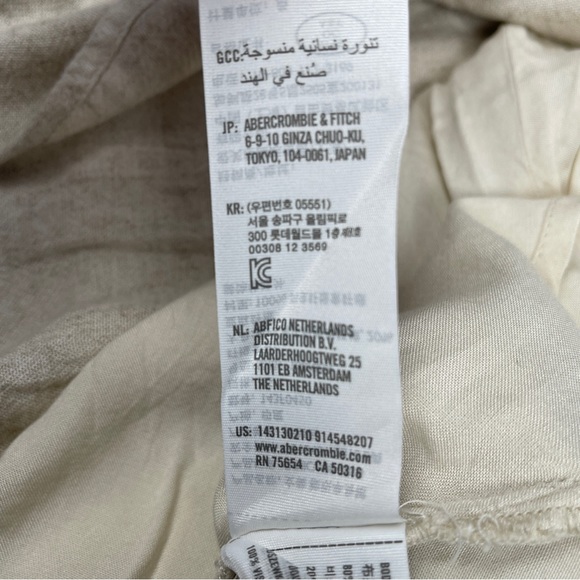 ABERCROMBIE & FITCH linen blend tiered mini skirt NWT, size XS - Picture 13 of 15